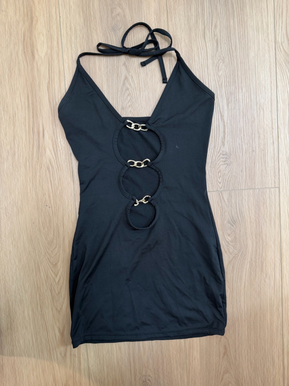 Black mini dress